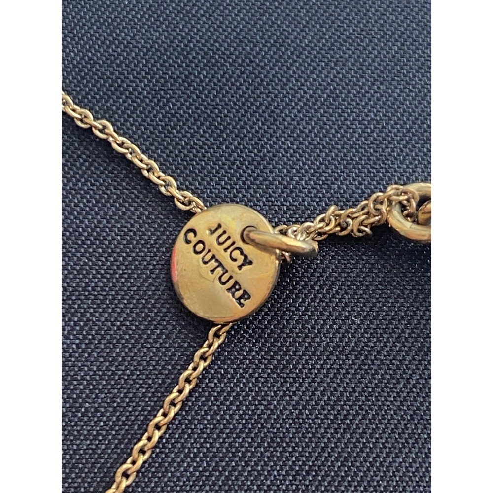 Juicy Couture Pineapple Pendant & Gold Tone Chain 18" Y2K Original Box - Picture 5 of 7